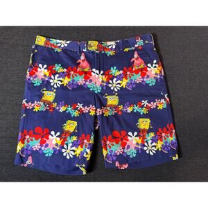 LOUDMOUTH SpongeBob Squarepants Performance Men's Golf Shorts Tropical Size 42